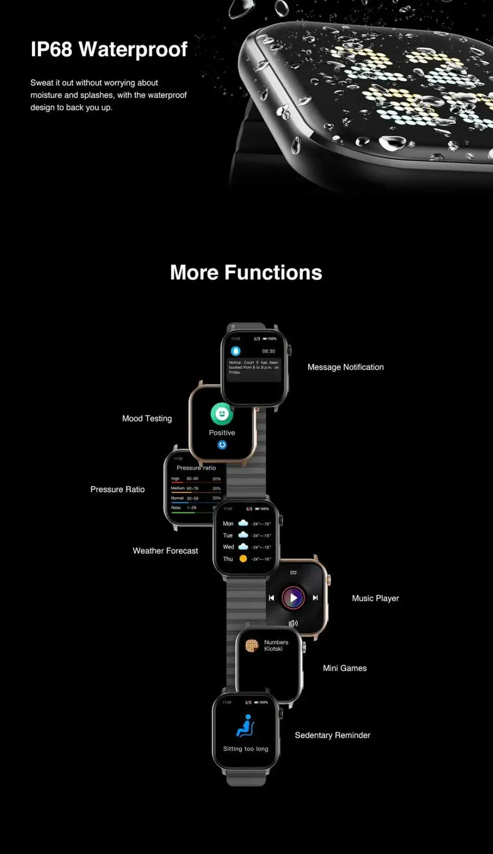 IMILAB W02 Bluetooth Calling Smart Watch